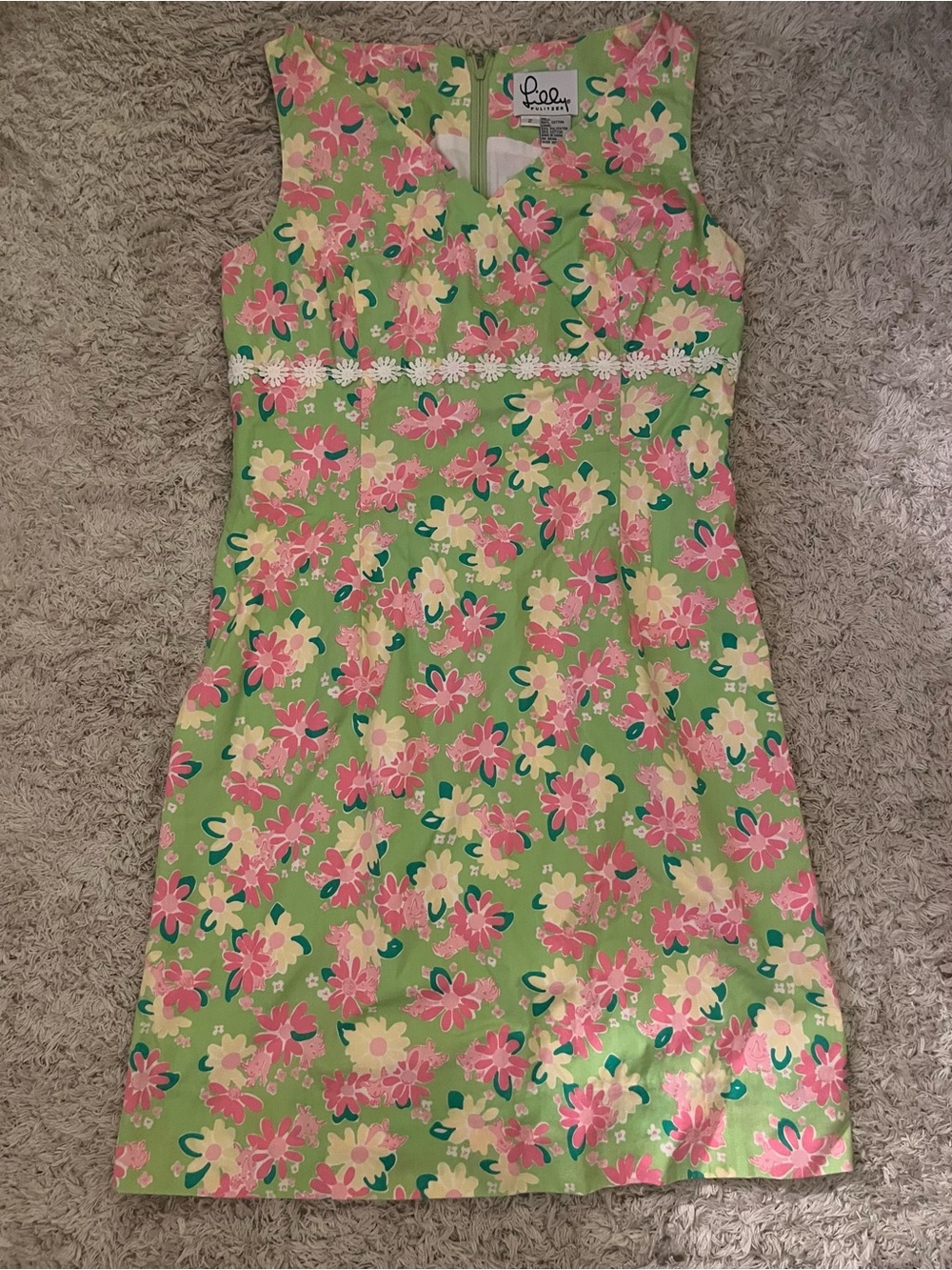 Vintage Lilly Pulitzer Women’s Sleeveless Floral Dress Sz 2